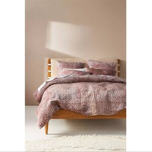 Anthropologie Velvet Andressa Quilt Queen